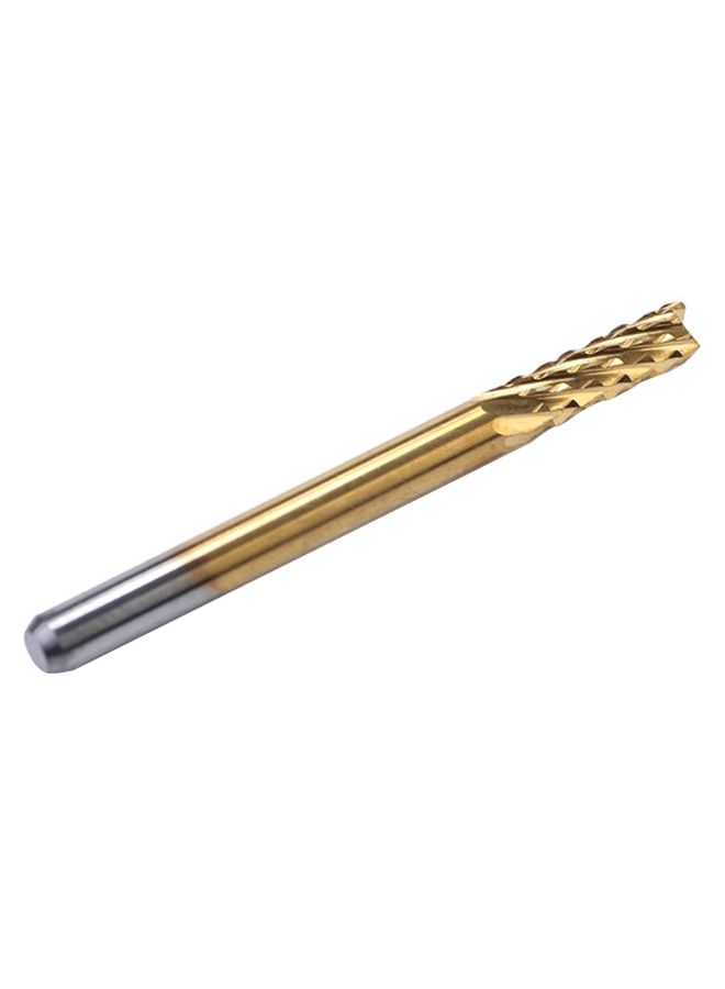 10-Piece CNC Engraving Wood Router Corn Milling Cutter Drill Set Gold - Image 1