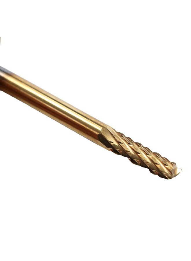 10-Piece CNC Engraving Wood Router Corn Milling Cutter Drill Set Gold - Image 2