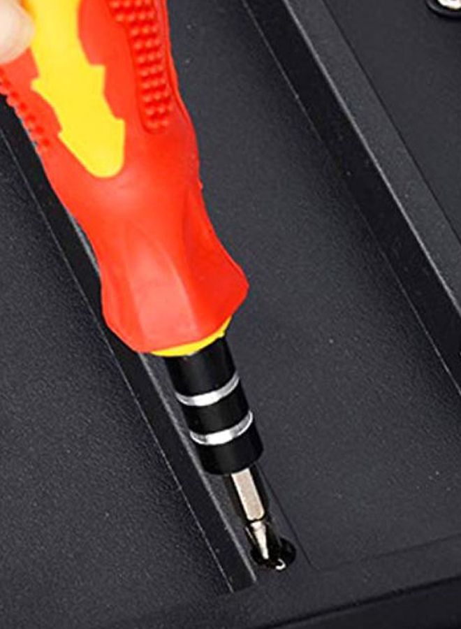 32-in-1 Precision Hardware Screw Driver Tool Set Yellow 11 x 5.5cm