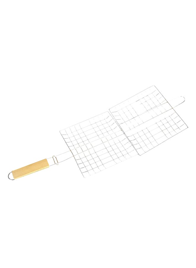 Barbecue Clips BBQ Net Grill Tong Silver/Beige - Image 2