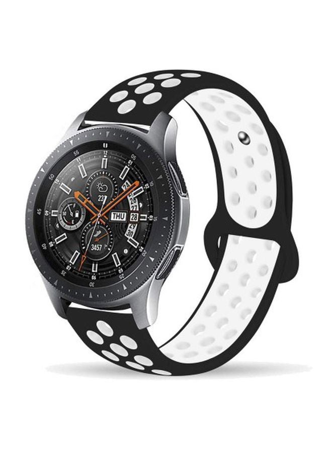 MARGOUN Henlein Series Replacement Band For Samsung Galaxy Active/Active 2 40/44mm Black/White - Image 2