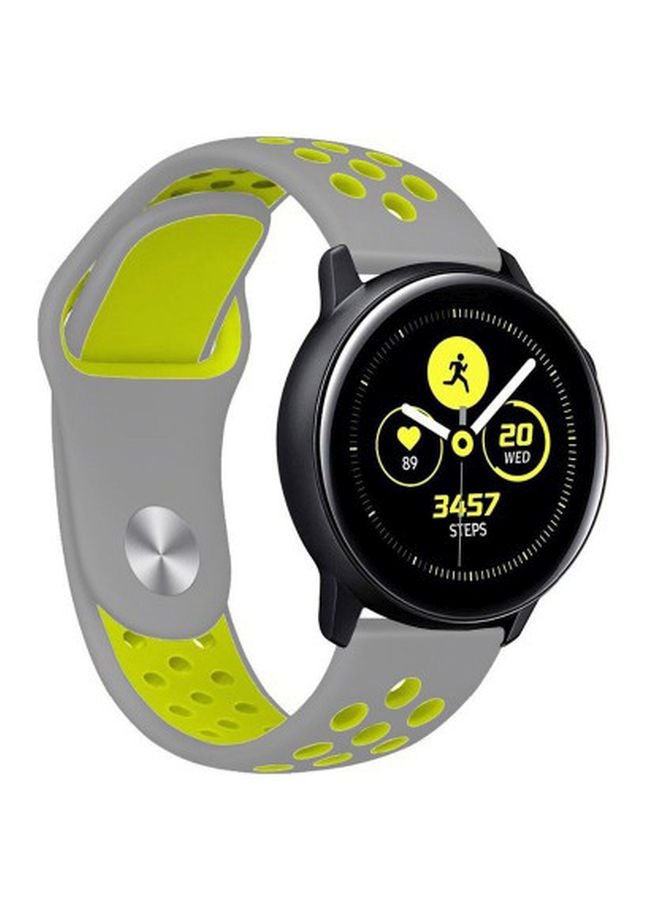 MARGOUN Henlein Series Replacement Band For Samsung Galaxy Active/Active 2 40/44mm Grey/Green - Image 1