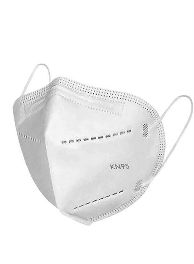 20-Piece 5-Layered KN95 Dustproof Face Mask White  - Image 1