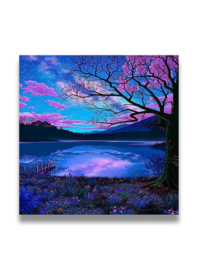 لوحة فنية لديكور الحائط بإطار مخفي متعدد الألوان 50 x 50سم