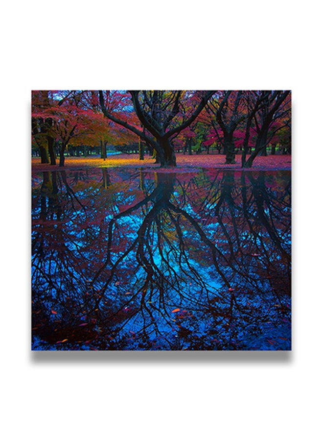 لوحة فنية لديكور الحائط بإطار مخفي متعدد الألوان 50 x 50سم
