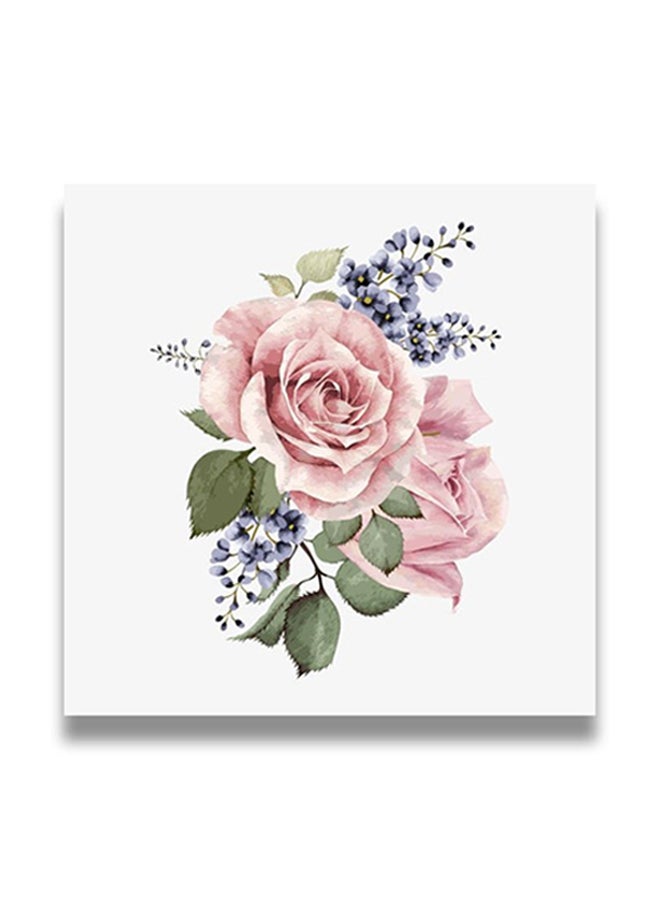 Flowers Themed Decorative Wall Art Painting With Hidden Frame Multicolour 50 x 50cm