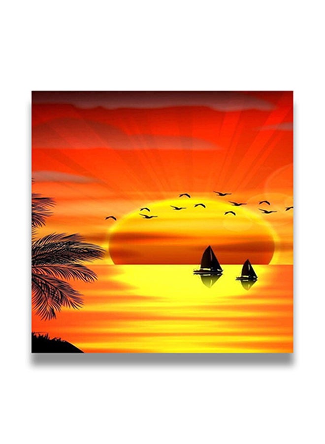 لوحة فنية لديكور الحائط بإطار مخفي متعدد الألوان 50 x 50سم