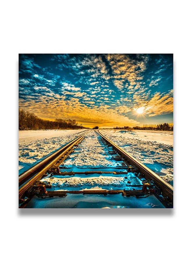 لوحة فنية لديكور الحائط بإطار مخفي متعدد الألوان 50 x 50سم