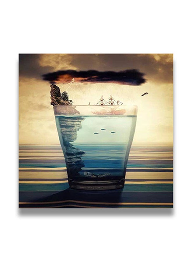 Decorative Wall Art Painting With Hidden Frame Multicolour 50 x 50cm
