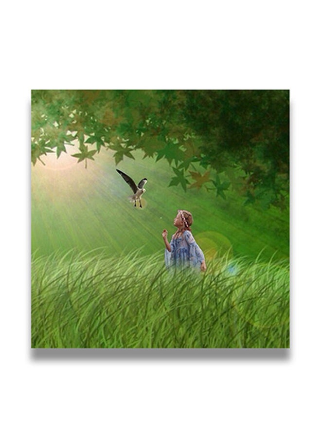لوحة فنية لديكور الحائط بإطار مخفي متعدد الألوان 50 x 50سم