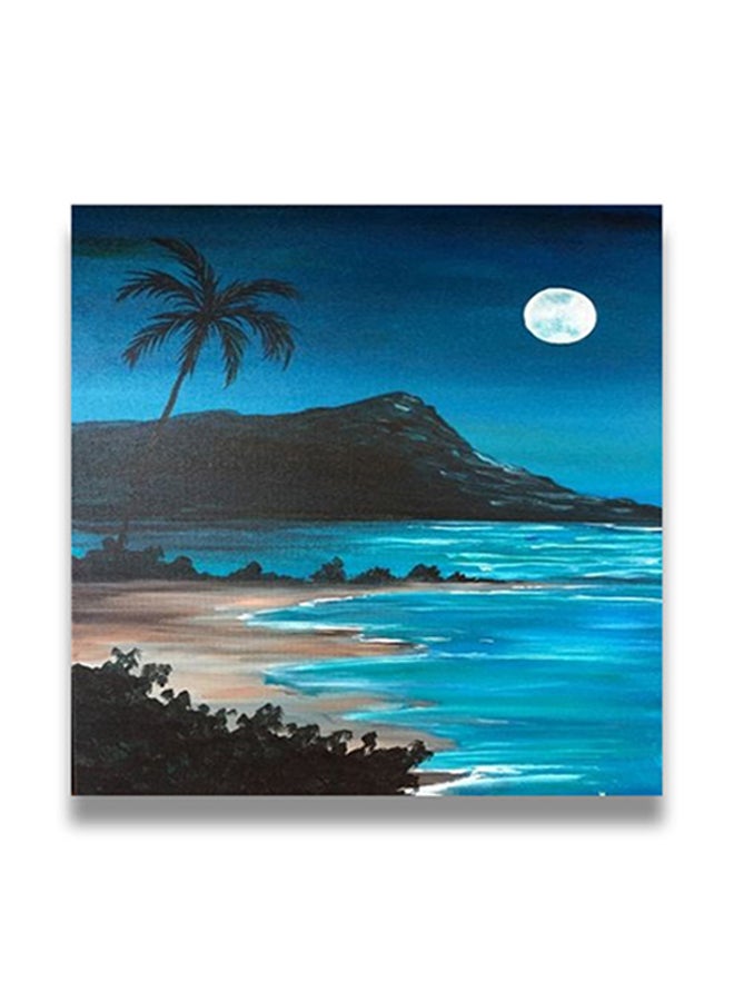 لوحة فنية لديكور الحائط بإطار مخفي متعدد الألوان 50 x 50سم