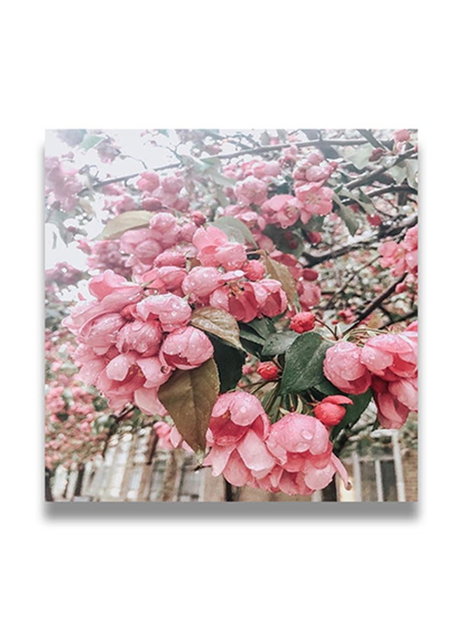 Flowers Themed Decorative Wall Art Painting With Hidden Frame Multicolour 50 x 50cm