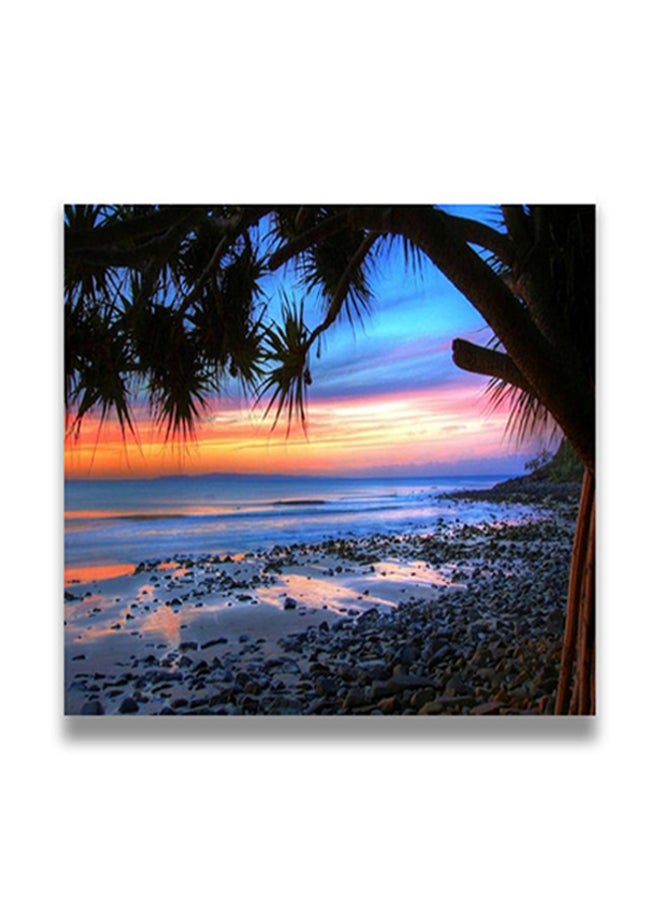 لوحة فنية لديكور الحائط بإطار مخفي متعدد الألوان 50 x 50سم