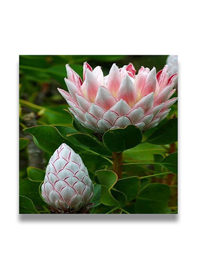 Flowers Themed Decorative Wall Art Painting With Hidden Frame Multicolour 50 x 50cm