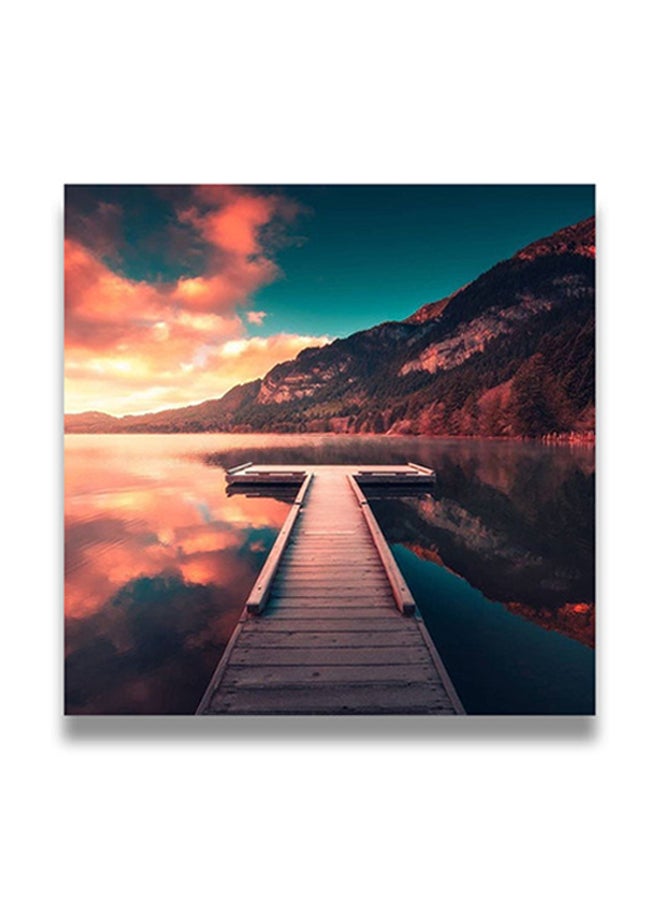 لوحة فنية لديكور الحائط بإطار مخفي متعدد الألوان 50 x 50سم