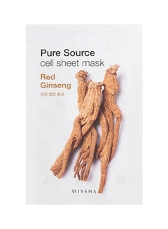 Pure Source Cell Sheet Mask Red Ginseng 21grams