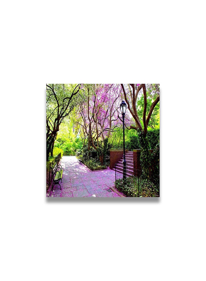 Nature Themed Wall Painting Without Frame Multicolour 50x50cm