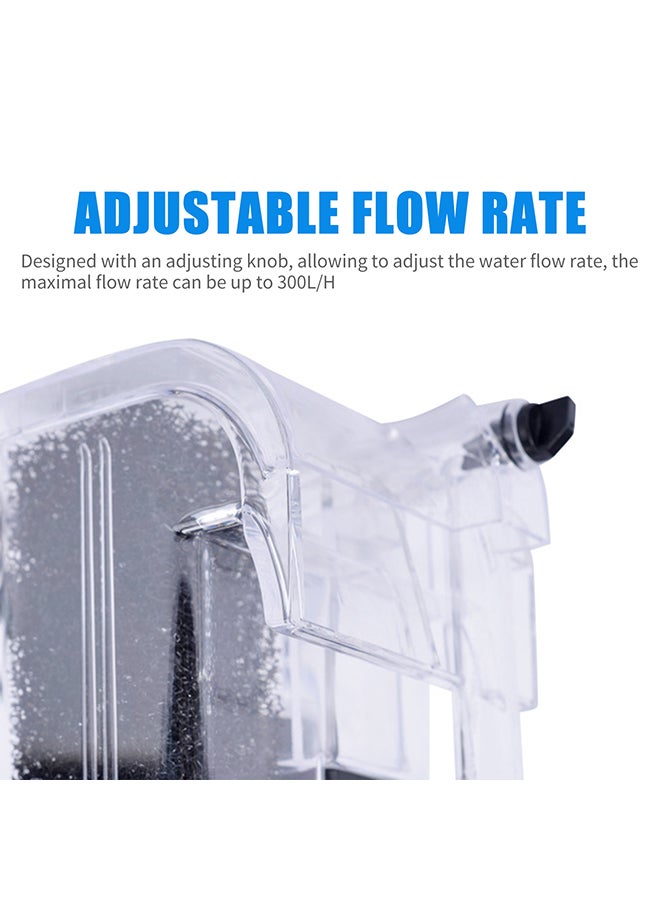 مضخة أكسجين شلال أسود / شفاف 3.34 x 3.54بوصة - Image 4