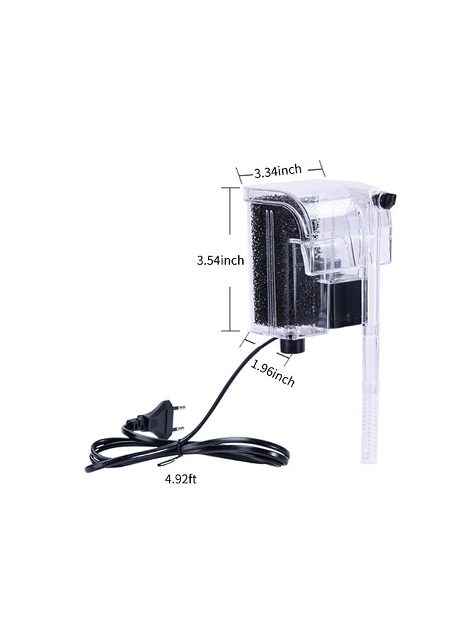 مضخة أكسجين شلال أسود / شفاف 3.34 x 3.54بوصة - Image 5