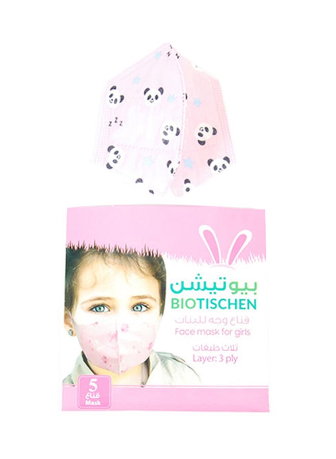 BIOTISCHEN Face Mask, 3 Ply, 5 Pieces Per Pack, Pack Of 2 - Image 2