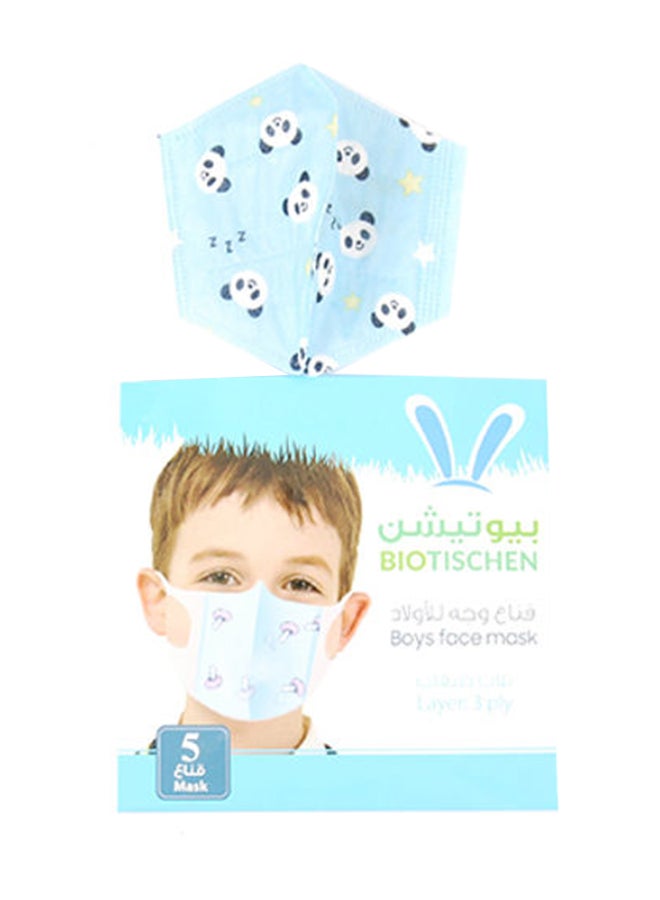 BIOTISCHEN Face Mask, 3 Ply, 5 Pieces Per Pack, Pack Of 2 - Image 3