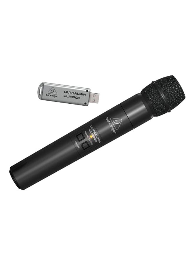 بيهرينغر ميكروفون رقمي لاسلكي مزود بجهاز استقبال بمنفذ USB ULM100USB أسود