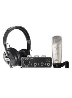 Audio Interface With Microphone And Headphone UPHORIASTUDIO Black/Gold
