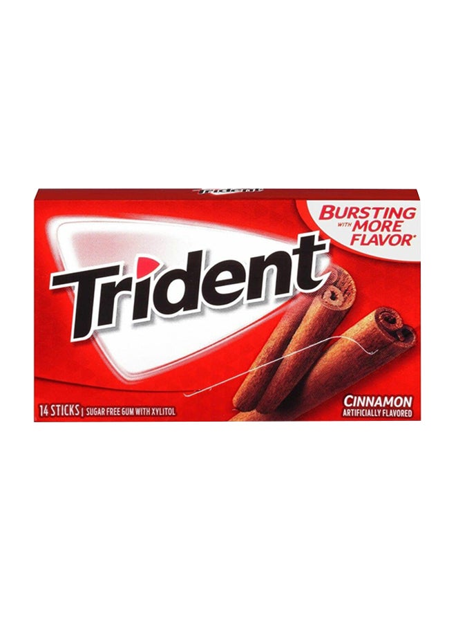 ترايدنت علكة بنكهة القرفة 14 عود 30جرام