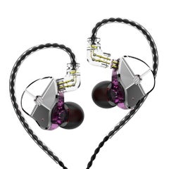 TRN Hybrid In-Ear Earphones With Mic Purple/Silver/Black  - Image 5