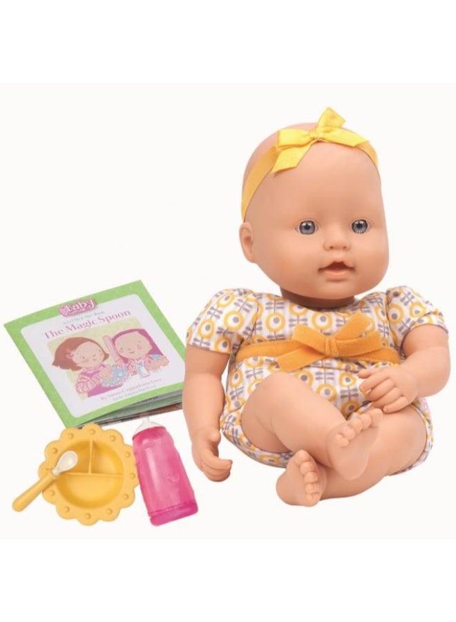 Baby Sweetheart Feeding Time Doll With Book 12 x 7 x 4.5cm - Image 2