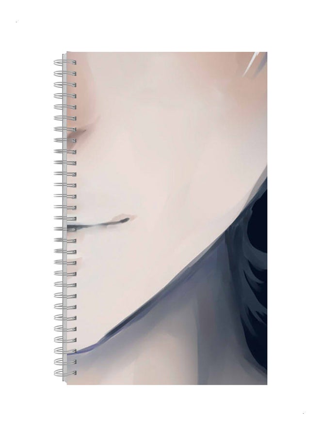 دفتر بسلك حلزوني مقاس A5 بيج/رمادي/أسود