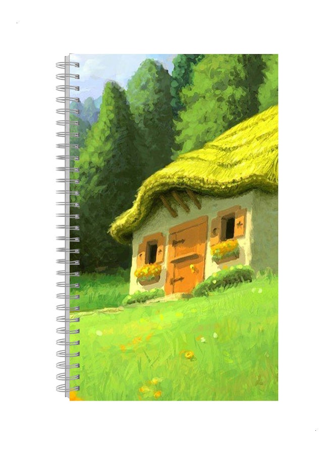 Generic - A5 Spiral Notebook Green/Brown/Blue - Image 1