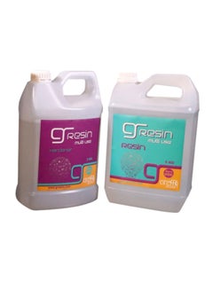 2-Piece Resin And Hardener Set Clear 8kg