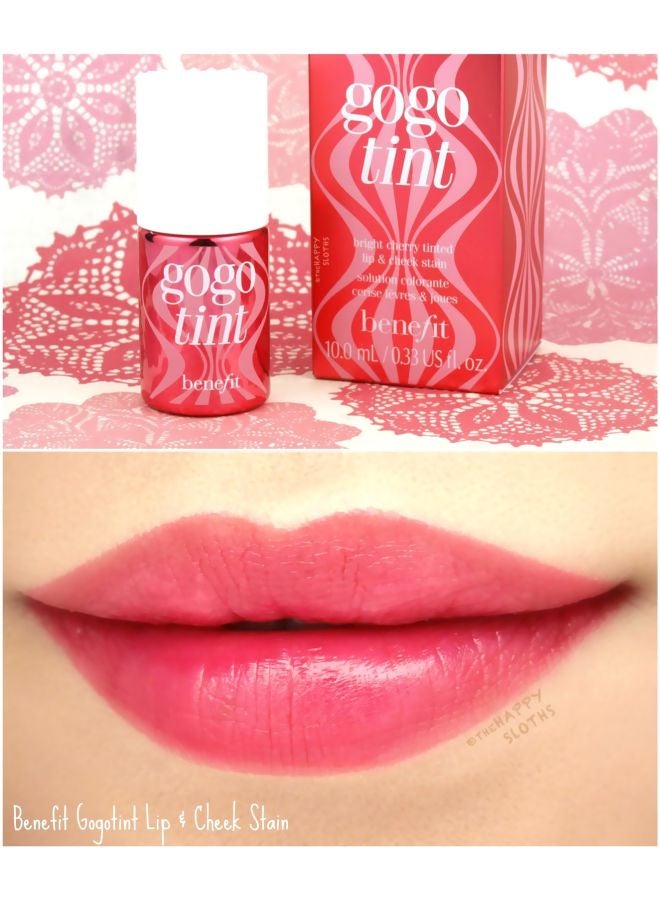 Benefit Cosmetics - Gogo Tint Lip Gloss Bright Cherry - Image 1