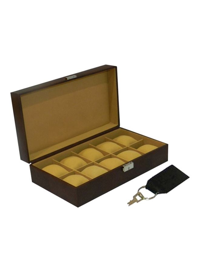 LAVERI LEATHER - 10-Piece Watch Organizer - Image 1