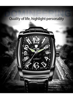 Tevise Men's Automatic Mechanical Watch - 37 mm - Black  - Image 3
