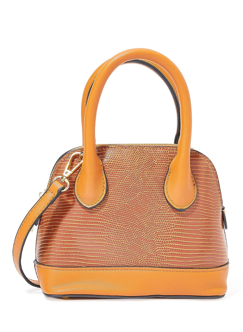 Top Handle Tote Brown