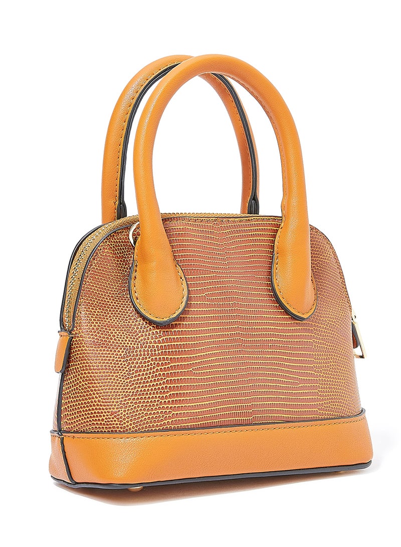 Top Handle Tote Brown