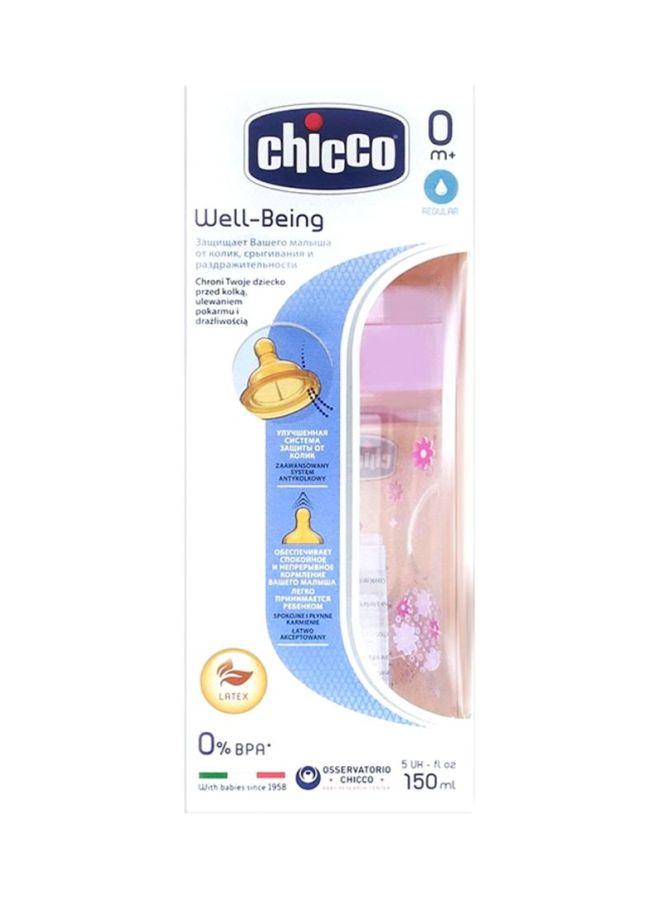 Well Being Regular Flow Latex Feeding Bottle, 150ml