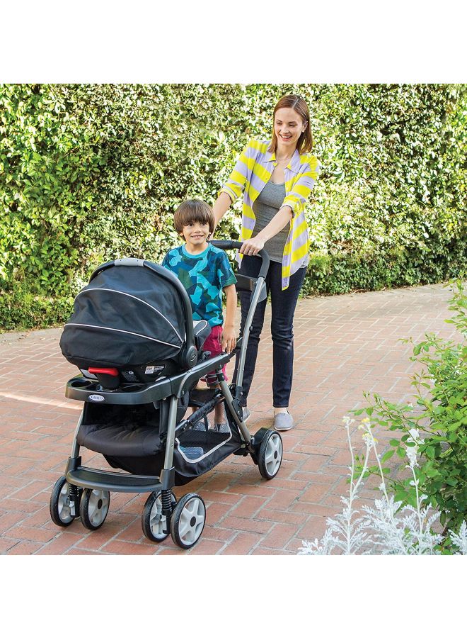 GRACO - Ready 2 Grow LX Twin Comfortable Stroller With Adjustable Canopy And Safety Harness - Black - Image 1