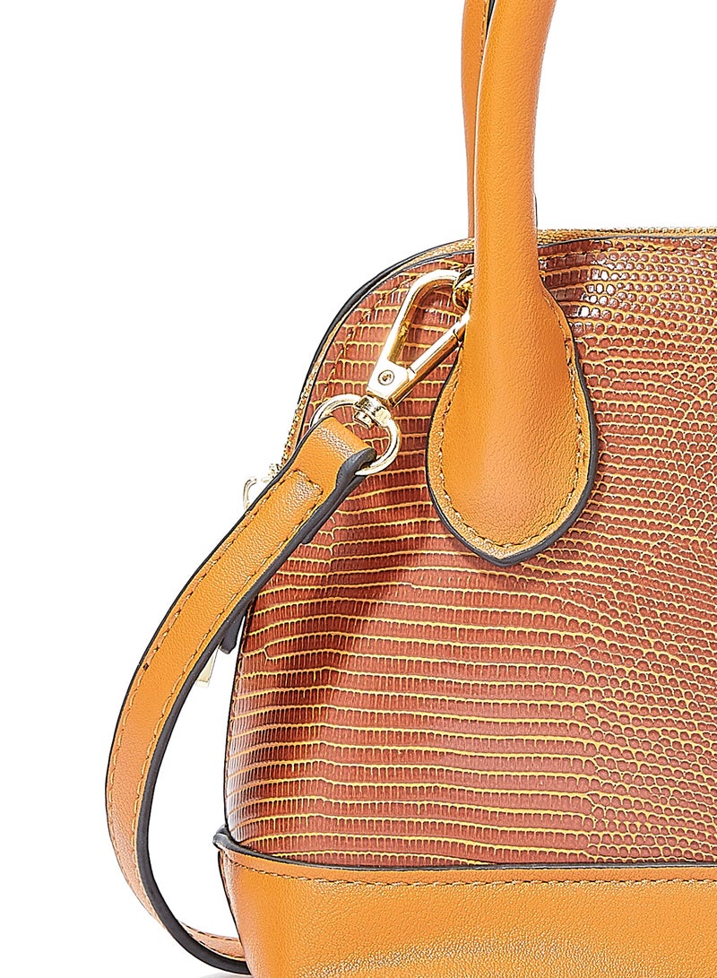 Top Handle Tote Brown