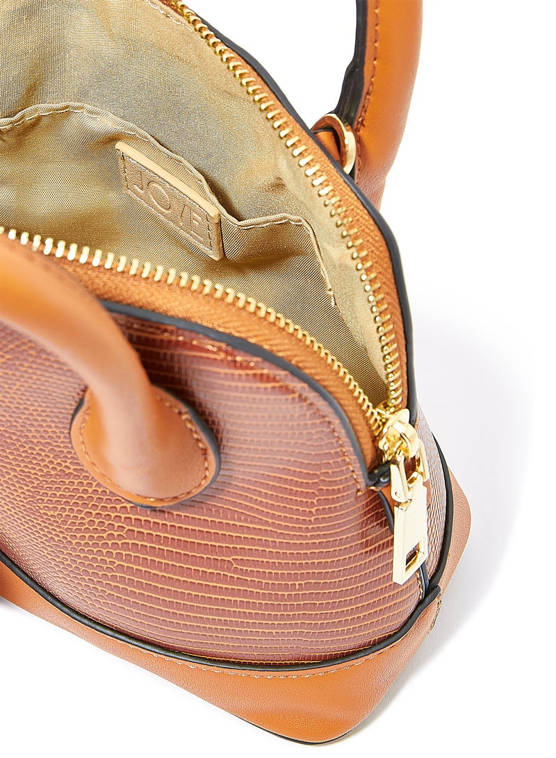 Top Handle Tote Brown