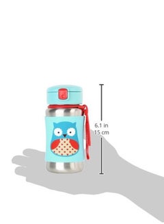 Zoo Stainless Steel Straw Bottle, Otis Owl - v1593693514/N11584409A_4