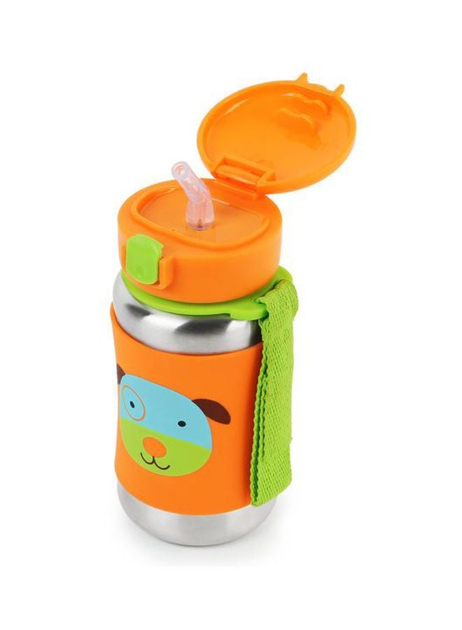 سكيب هوب زجاجة بماصة من الاستانلس ستيل بطبعة كلب - ألوان متعددة - Image 2