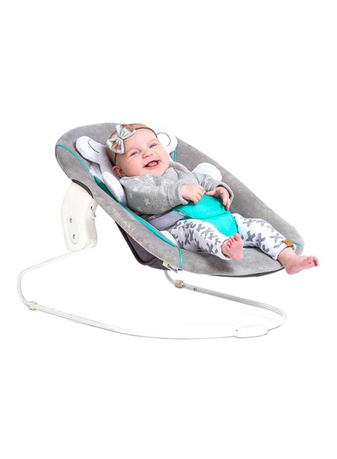 hauck - Alpha Bouncer 2 - In - 1 Newborn Set, Cosy Baby Rocker From Birth, Compatible With Wooden Grow - Along High Chair Alpha+, Beta+, Seat Minimizer, Hearts Grey - Image 1