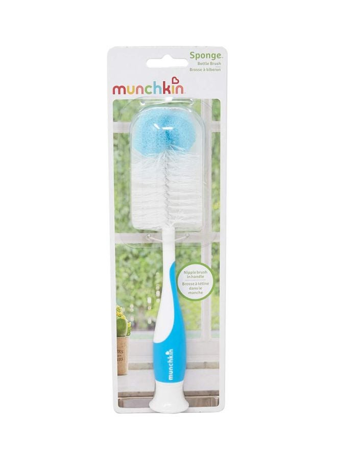 Munchkin - Sponge Bottle Brush - Blue - Image 1