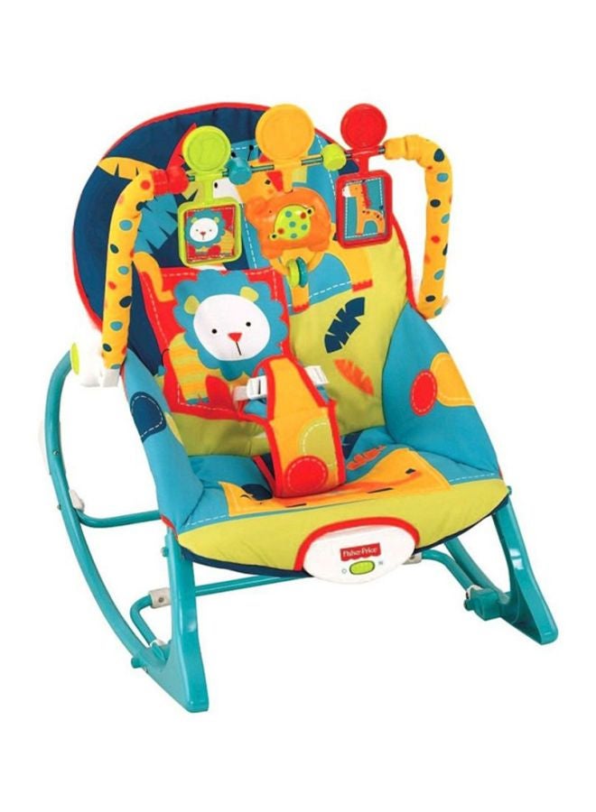 Fisher-Price Dark Safari Infant-To-Toddler Rocker - Blue/Yellow/Red  - Image 2