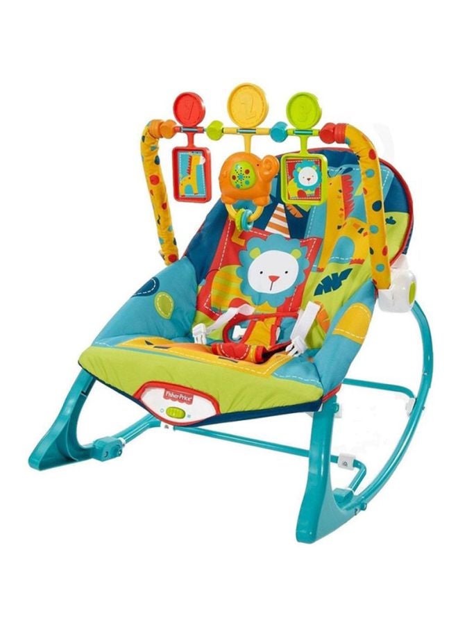 Fisher-Price Dark Safari Infant-To-Toddler Rocker - Blue/Yellow/Red  - Image 3