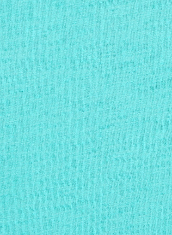 carter's Slub Jersey Polo Turquoise  - Image 2