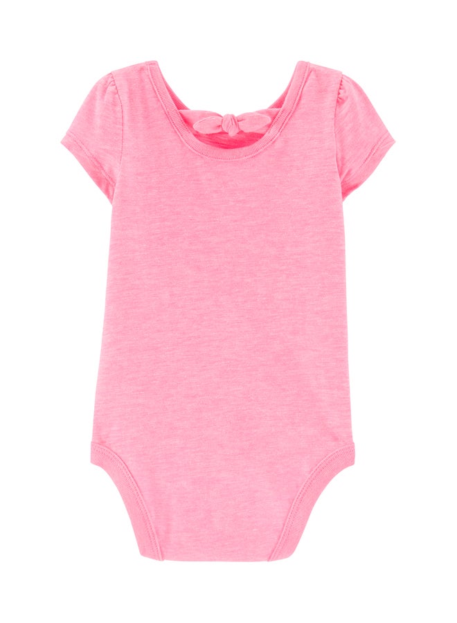 carter's Infant Girls Seashell Necklace Bodysuit Pink - Image 2